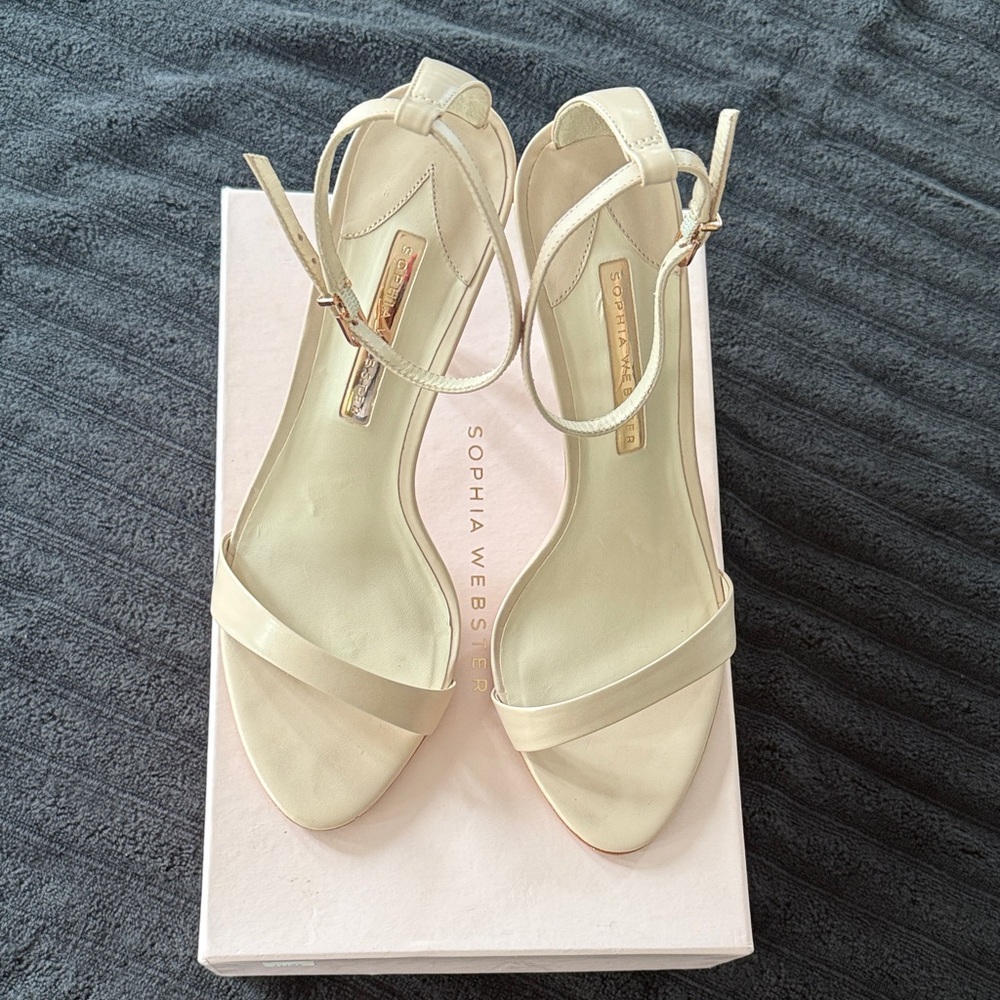 Sophia Webster Ivory Strappy Heels